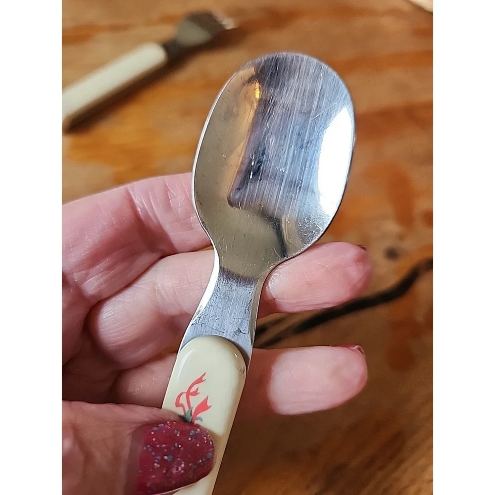 Vintage Walt‎ Disney Snow White SELANDIA Child Fork And Spoon Set Of 2 CA 91355